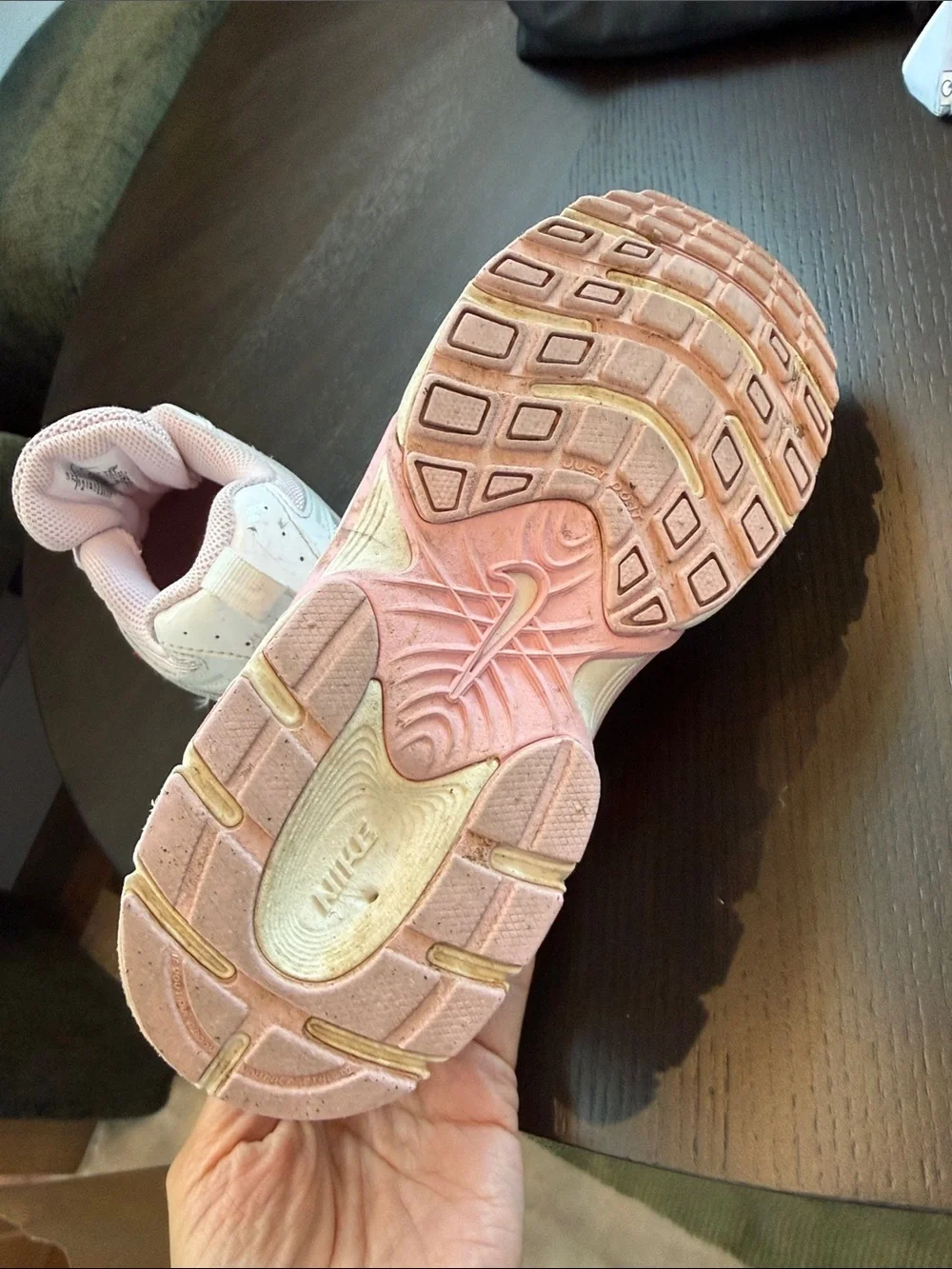 Nike Kids Pink & Red Heart Detail Sneakers